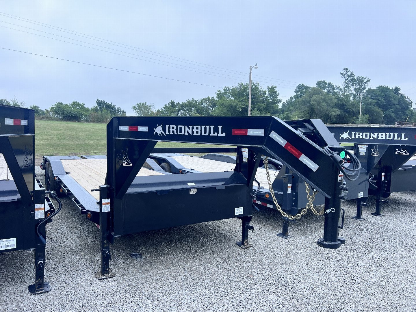 New 2025 IRON BULL 102X28 GOOSENECK EQUIPMENT TRAILER W/ 8K AXLES AND 16 PLY TIRES
