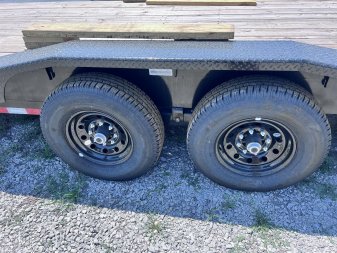 New 2024 IRON BULL 102X32 GOOSENECK EQUIPMENT TRAILER W/ DRIVE OVER FENDERS