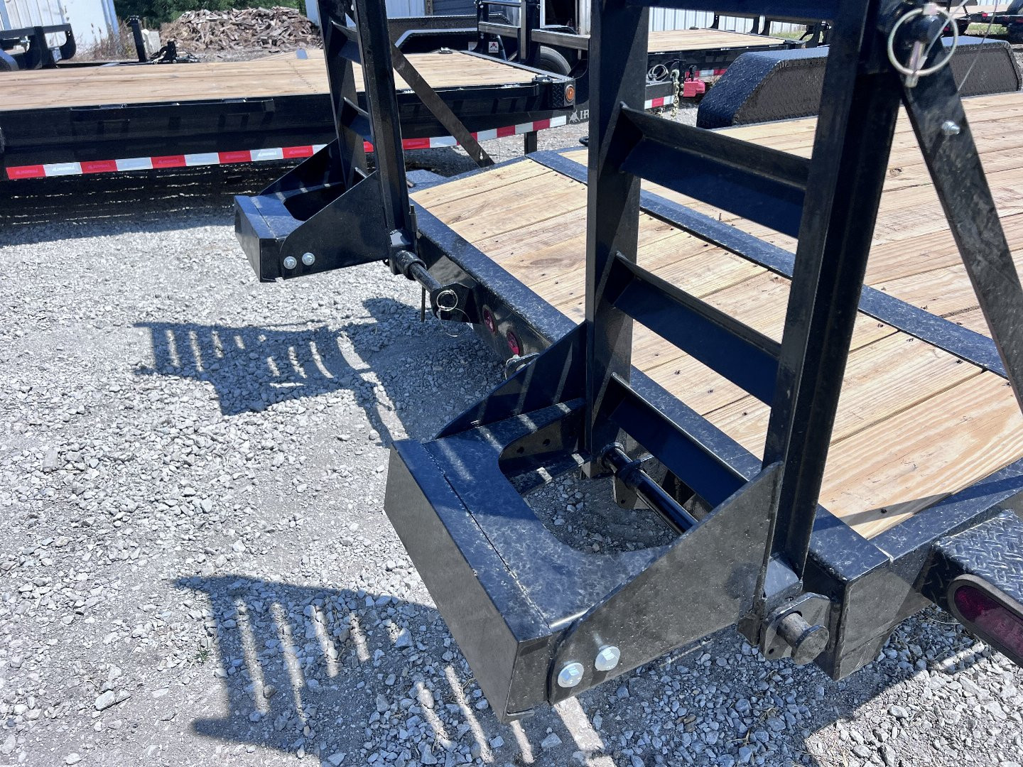New 2024 IRON BULL 83X20 EQUIPMENT TRAILER W/FOLD UP RAMPS