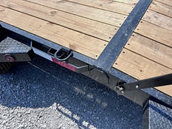New 2024 IRON BULL 83X20 EQUIPMENT TRAILER W/FOLD UP RAMPS