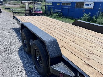 New 2024 IRON BULL 83X20 EQUIPMENT TRAILER W/FOLD UP RAMPS