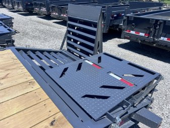 New 2024 IRON BULL 83X24 EQUIPMENT TRAILER W/I-BEAM FRAME AND TOOL BOX