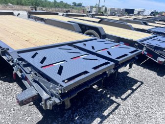 New 2024 IRON BULL 83X24 EQUIPMENT TRAILER W/I-BEAM FRAME AND TOOL BOX