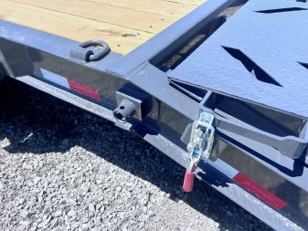 New 2024 IRON BULL 83X24 EQUIPMENT TRAILER W/I-BEAM FRAME AND TOOL BOX
