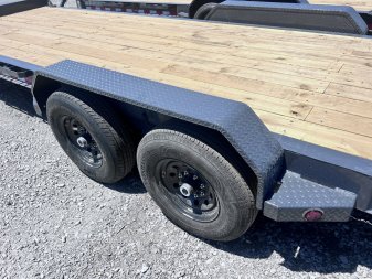 New 2024 IRON BULL 83X24 EQUIPMENT TRAILER W/I-BEAM FRAME AND TOOL BOX