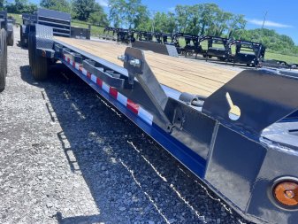 New 2024 IRON BULL 83X24 EQUIPMENT TRAILER W/I-BEAM FRAME AND TOOL BOX