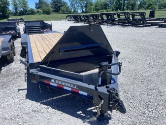 New 2024 IRON BULL 83X24 EQUIPMENT TRAILER W/I-BEAM FRAME AND TOOL BOX