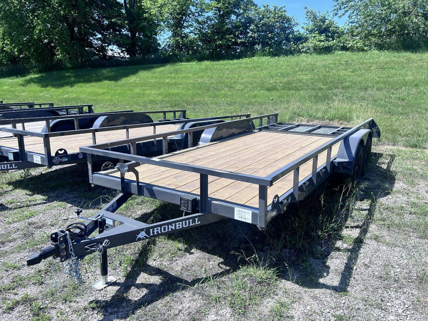 New 2024 IRON BULL 83X18 UTILITY TRAILER W/TANDEM AXLES AND 2 BRAKES