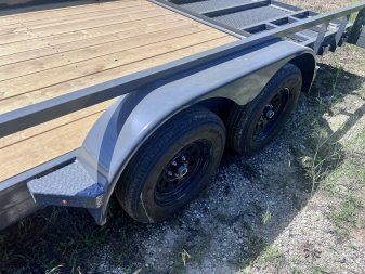 New 2024 IRON BULL 83X18 UTILITY TRAILER W/TANDEM AXLES AND 2 BRAKES