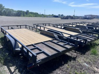 New 2024 IRON BULL 83X18 UTILITY TRAILER W/TANDEM AXLES AND 2 BRAKES