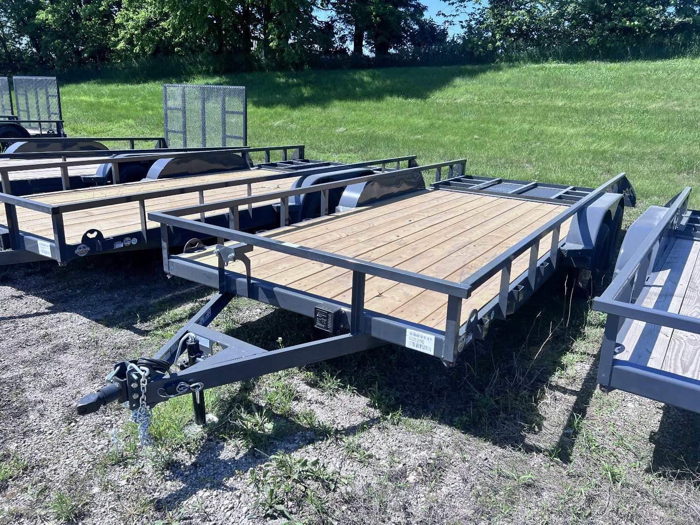 New 2024 IRON BULL 83X18 UTILITY TRAILER W/TANDEM AXLES AND 2 BRAKES