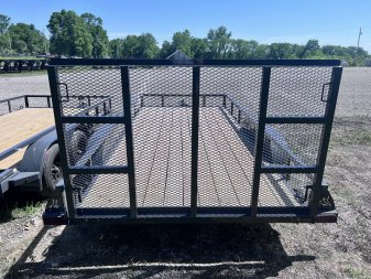 New 2024 IRON BULL 83X18 UTILITY TRAILER W/TANDEM AXLES AND 2 BRAKES