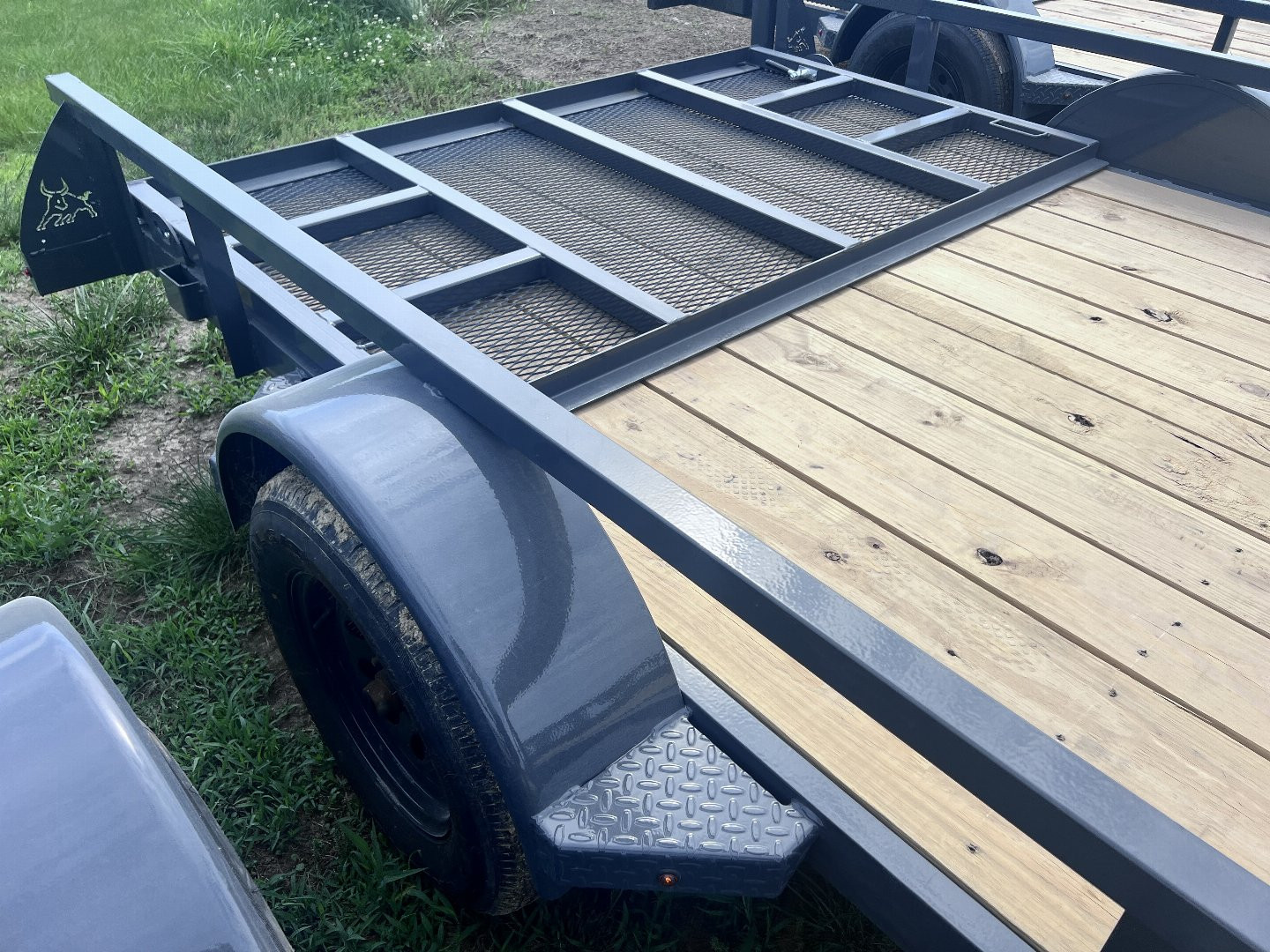 New 2024 IRON BULL 83X12 UTILITY TRAILER W/SINGLE AXLE AND BRAKE