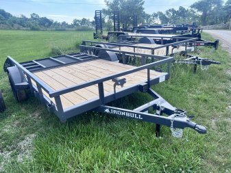 New 2024 IRON BULL 83X12 UTILITY TRAILER W/SINGLE AXLE AND BRAKE