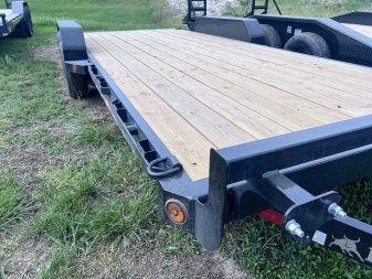 New 2024 IRON BULL 83X20 EQUIPMENT CAR HAULER TRAILER W/ 52K AXLES