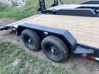 New 2024 IRON BULL 83X20 EQUIPMENT CAR HAULER TRAILER W/ 52K AXLES