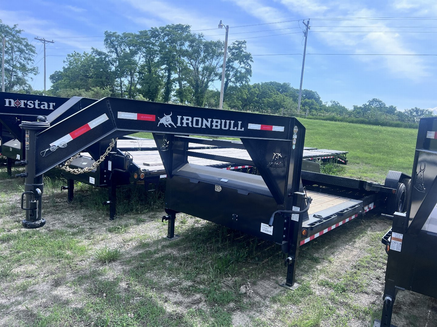 New 2024 IRON BULL 81X24 GOOSENECK TILT EQUIPMENT TRAILER W/ 8K AXLES ...