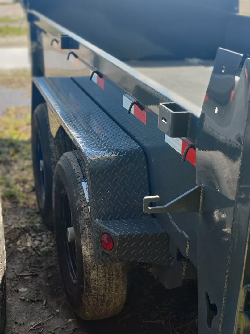 New 2024 IRON BULL 83X16 DUMP TRAILER W/20" SIDES