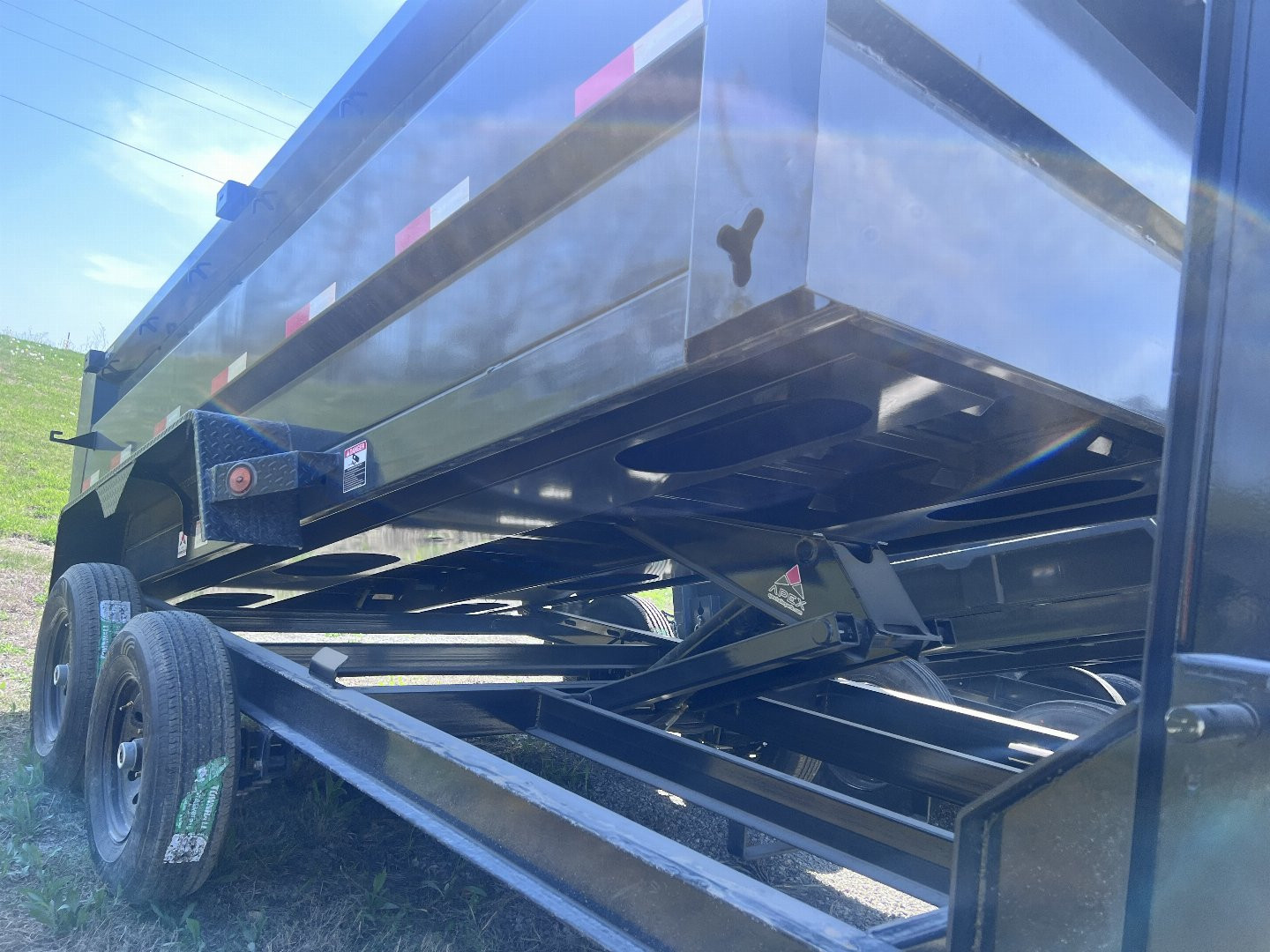 New 2024 IRON BULL 83 X 14 GOOSENECK DUMP TRAILER W/ 36" SIDES