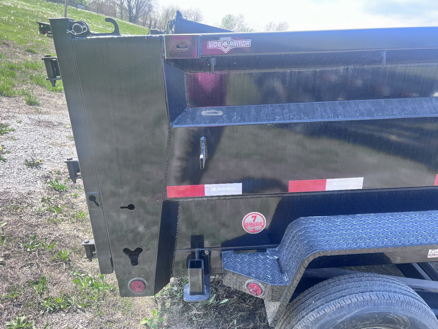 New 2024 IRON BULL 83 X 14 GOOSENECK DUMP TRAILER W/ 36" SIDES