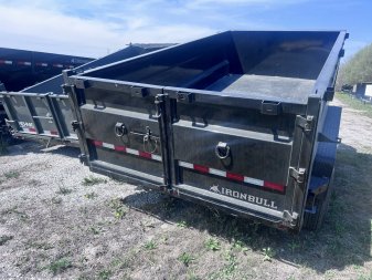 New 2024 IRON BULL 83 X 14 GOOSENECK DUMP TRAILER W/ 36" SIDES