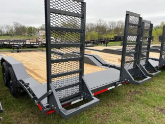 New LAMAR 102X20 EQUIPMENT TRAILER W/ DRIVE OVER FENDERS