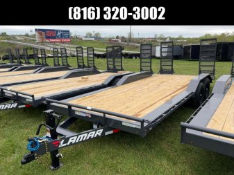 New LAMAR 102X20 EQUIPMENT TRAILER W/ DRIVE OVER FENDERS