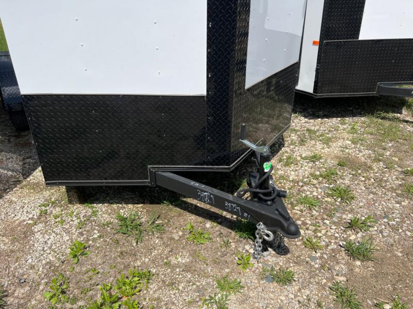 New ROCK SOLID 7 X 14 X 6 ENCLOSED CARGO TRAILER W/ BLACK TRIM PACKAGE