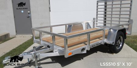 New 2025 BLACK RHINO LSS 610 6' x 10' Utility Trailer