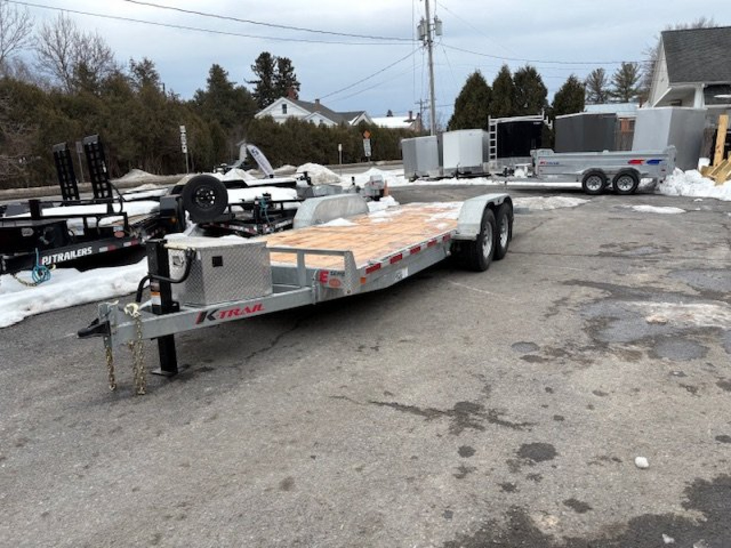 New 2025 K-Trail Galvanized Full Deck Power Tilt -14K GVW Tilt Trailer