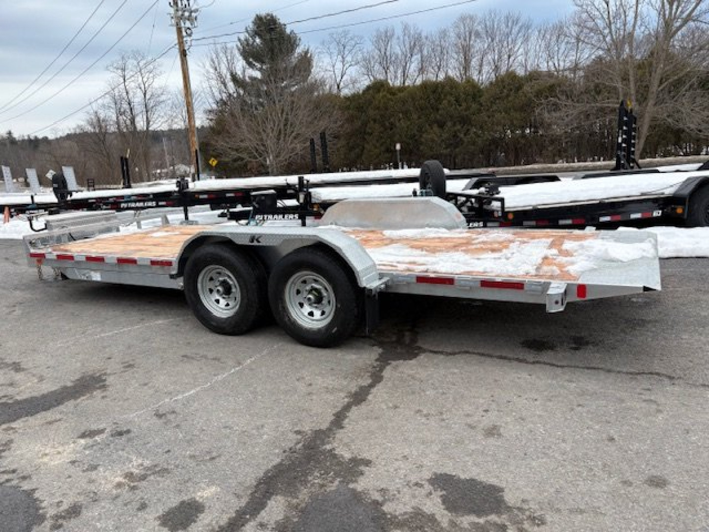 New 2025 K-Trail Galvanized Full Deck Power Tilt -14K GVW Tilt Trailer