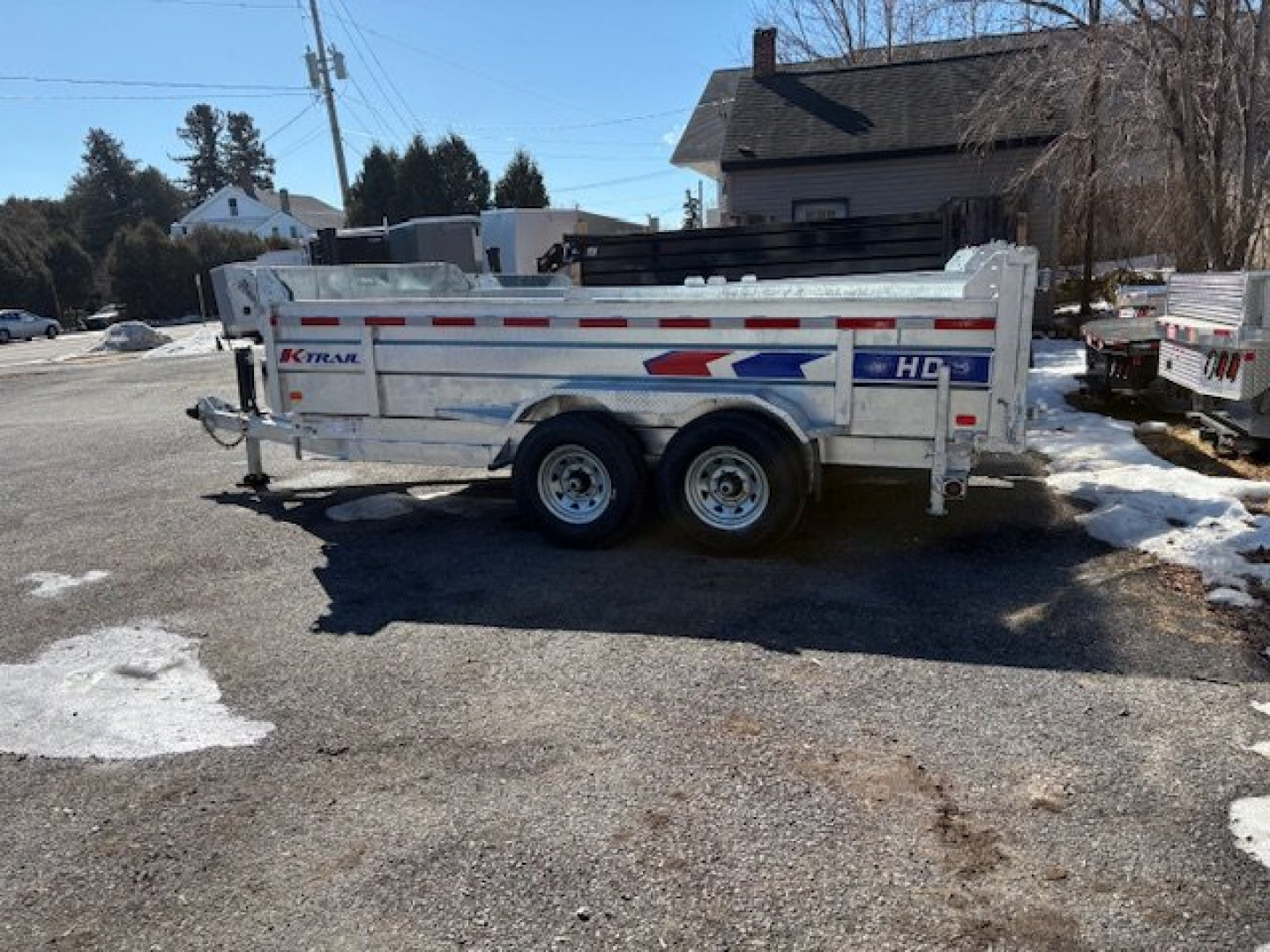 New 2025 K-Trail Galvanized 82" X 14'-14K GVW HD Dump Trailer