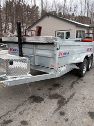 New 2025 K-Trail Galvanized 6X12-10K GVW Dump Trailer