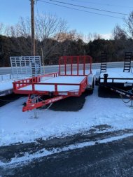 New PJ Trailers 83 in. X 16' Tandem Axle Channel Utility (UL)