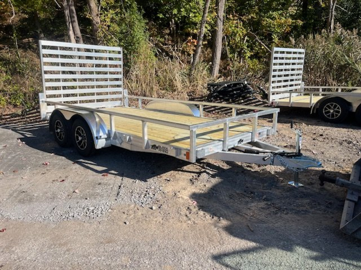 New 2025 Black Rhino LST 7 X 14 Tandem Axle Aluminum Landscape Trailer
