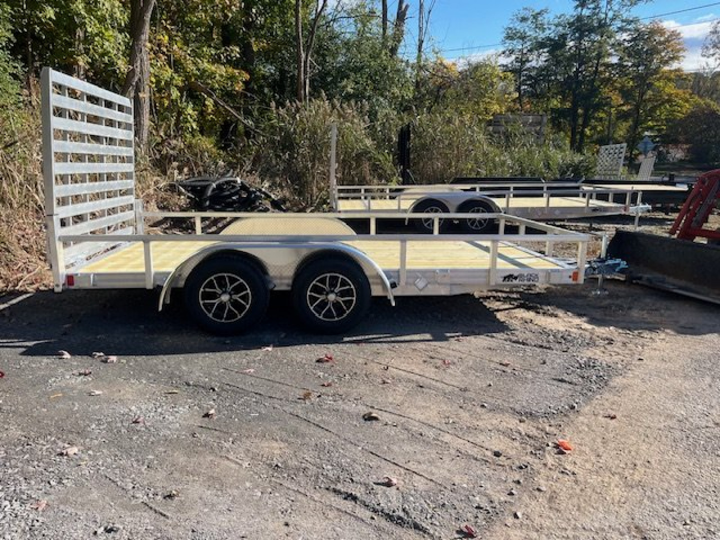 New 2025 Black Rhino LST 7 X 14 Tandem Axle Aluminum Landscape Trailer