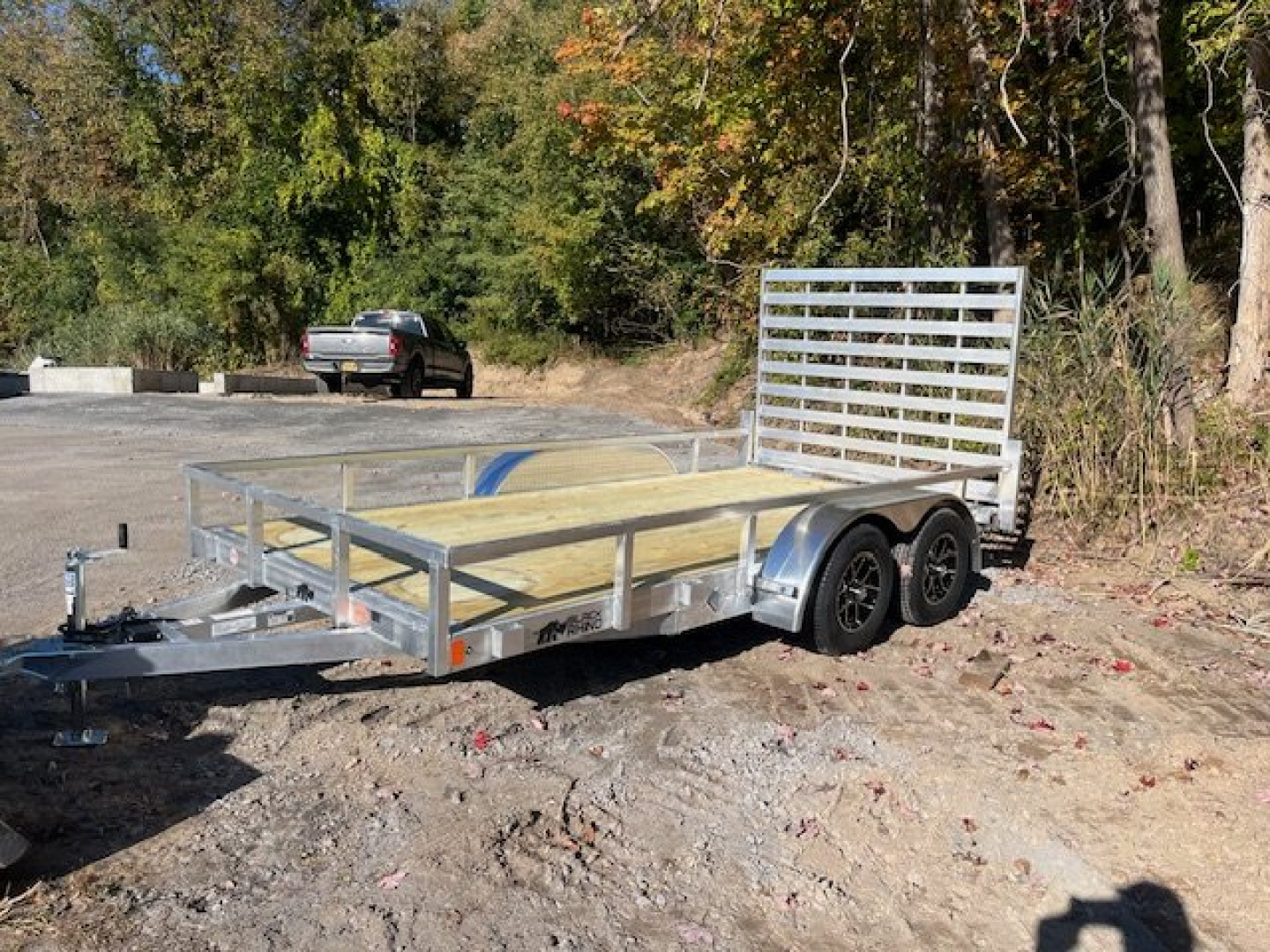 New 2025 Black Rhino LST 7 X 14 Tandem Axle Aluminum Landscape Trailer