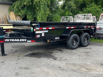 New 2025 PJ TRAILERS 83" x 14' DL Dump Trailer - 14k GVW
