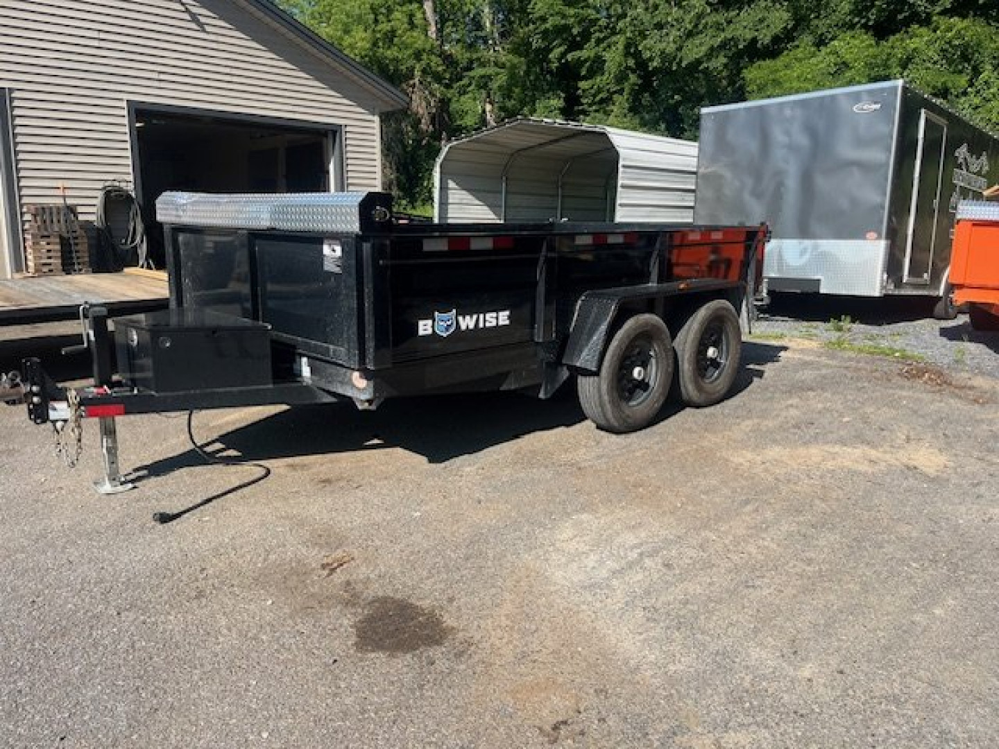 Used 2023 BWISE 7 x 12-12K Dump Trailer