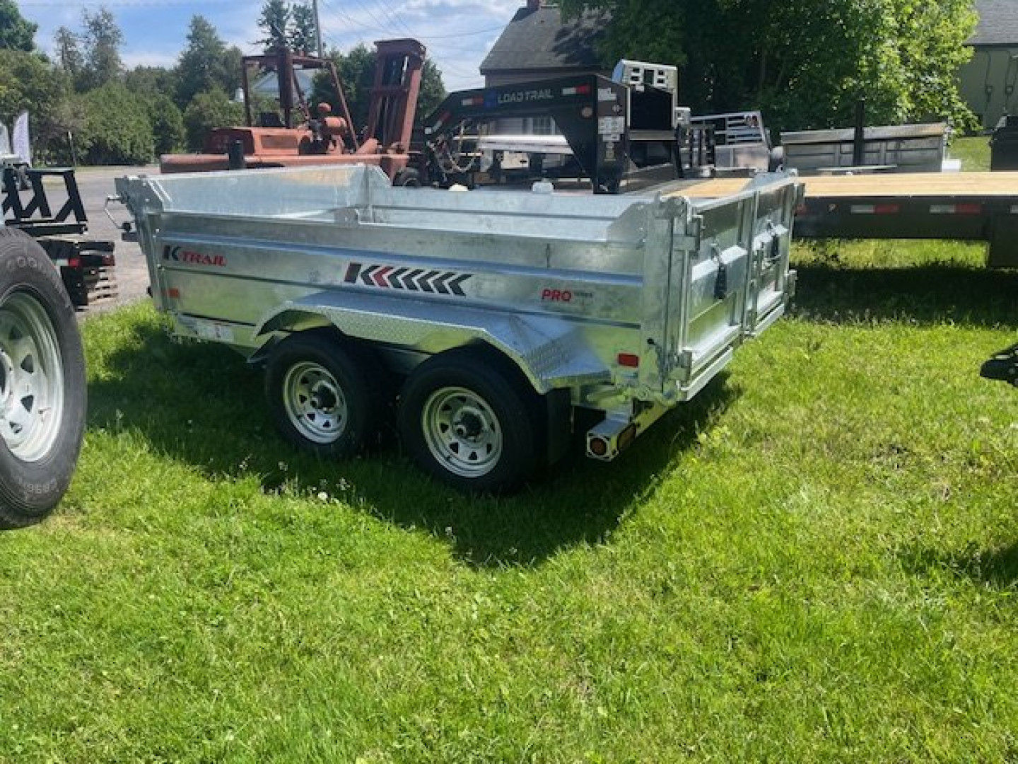 New 2024 K-Trail Galvanized 6 x 10-10K GVW Dump Trailer