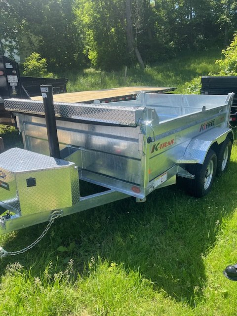 New 2024 K-Trail Galvanized 6 x 10-10K GVW Dump Trailer