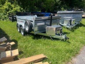 New 2024 K-Trail Galvanized 6 x 10-10K GVW Dump Trailer
