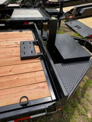 New 2026 BWise 22' Lo Pro Power Full Tilt Trailer w/ Hydraulic Jack