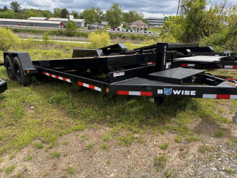 New 2026 BWise 22' Lo Pro Power Full Tilt Trailer w/ Hydraulic Jack
