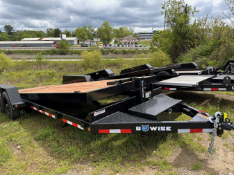 New 2026 BWise 22' Lo Pro Power Full Tilt Trailer w/ Hydraulic Jack