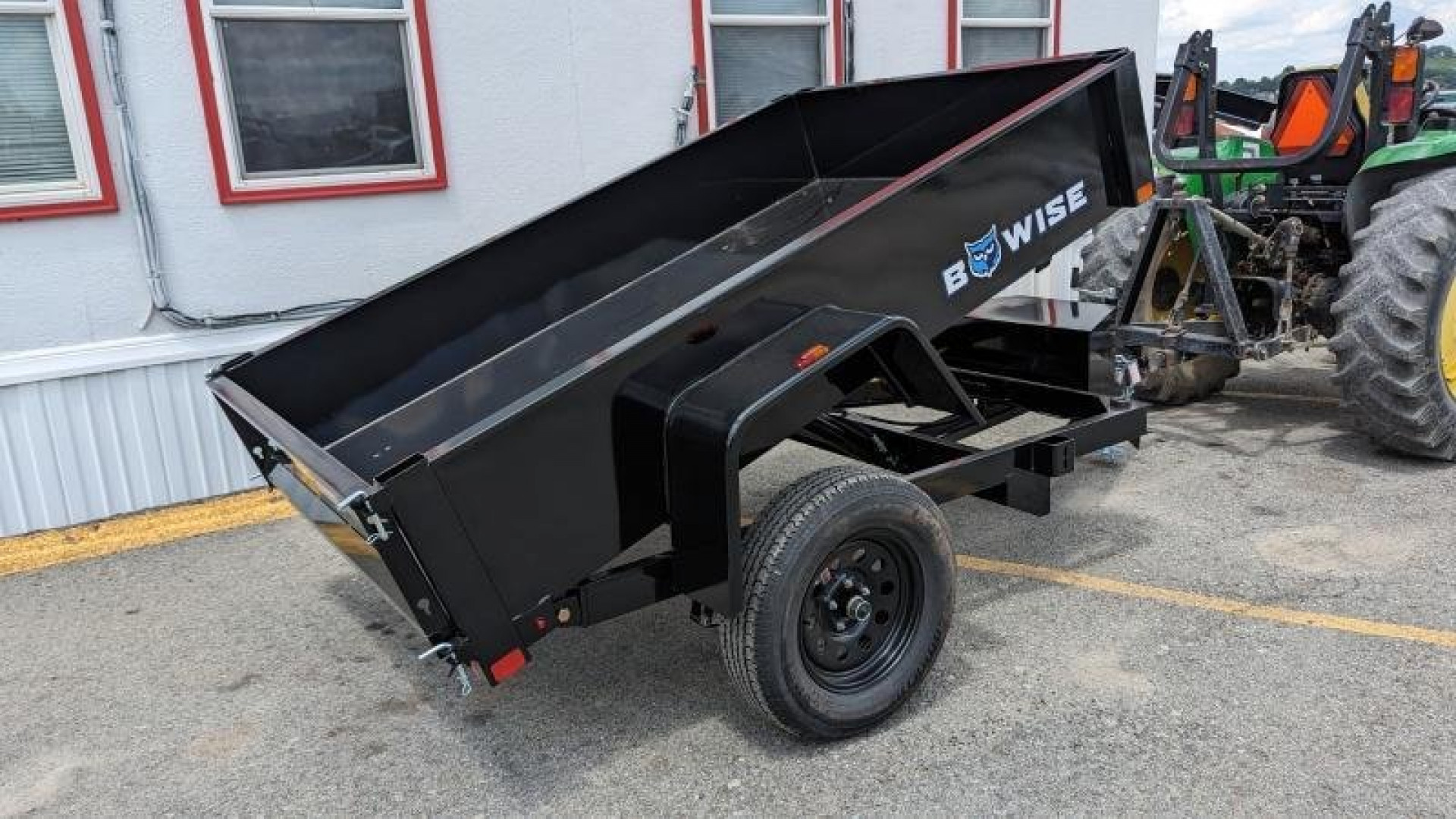 New 2026 BWise 5x8 Lo Pro Dump Trailer w/ No Brakes