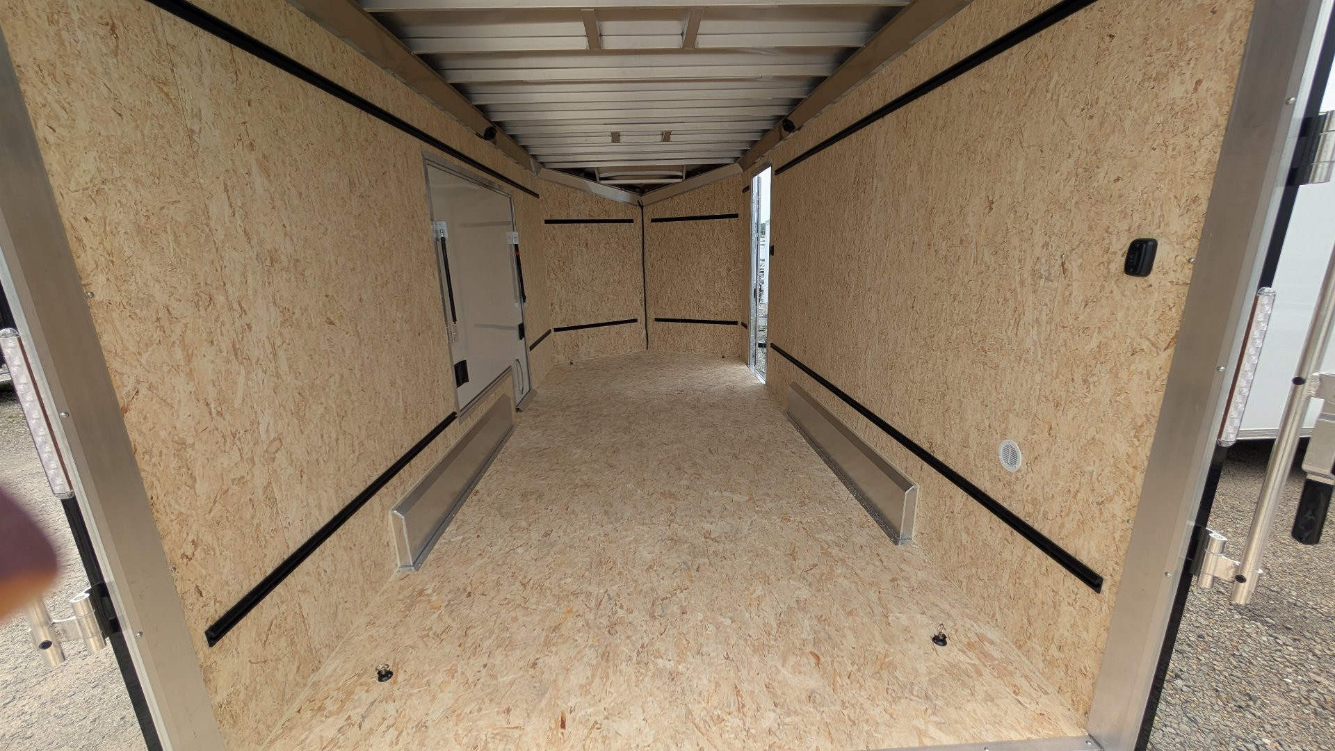 New 2025 ATC 7.5 x 16 V Nose "STo450" Aluminum Enclosed Cargo Trailer UED Door
