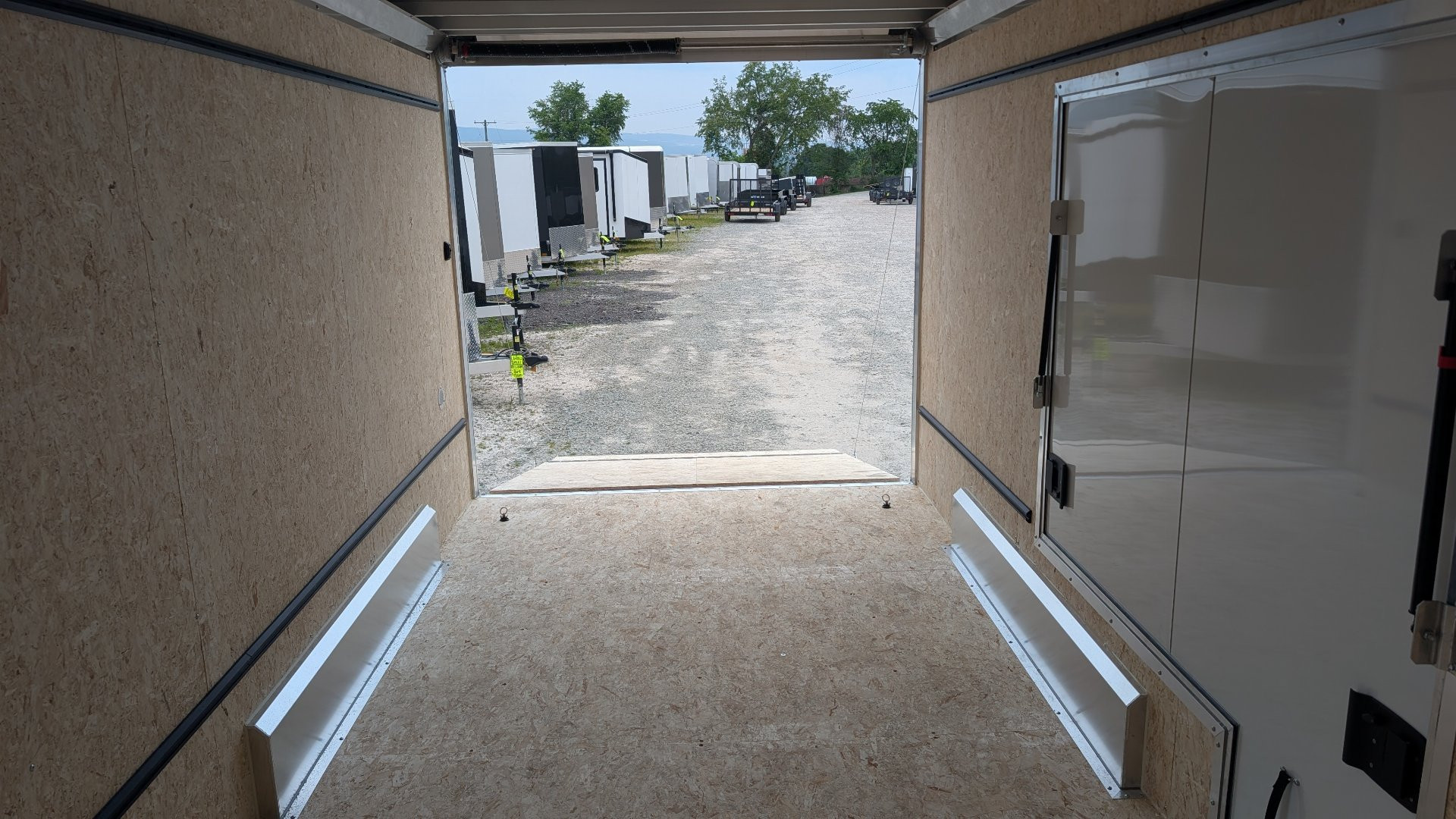 New 2025 ATC 7.5 x 16 V Nose "STo450" Aluminum Enclosed Cargo Trailer UED Door