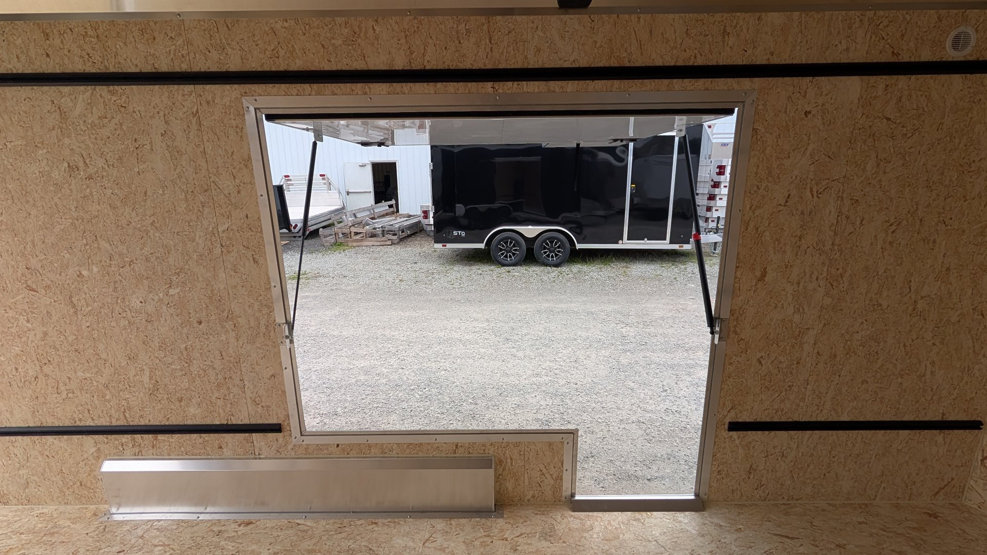 New 2025 ATC 7.5 x 16 V Nose "STo450" Aluminum Enclosed Cargo Trailer UED Door