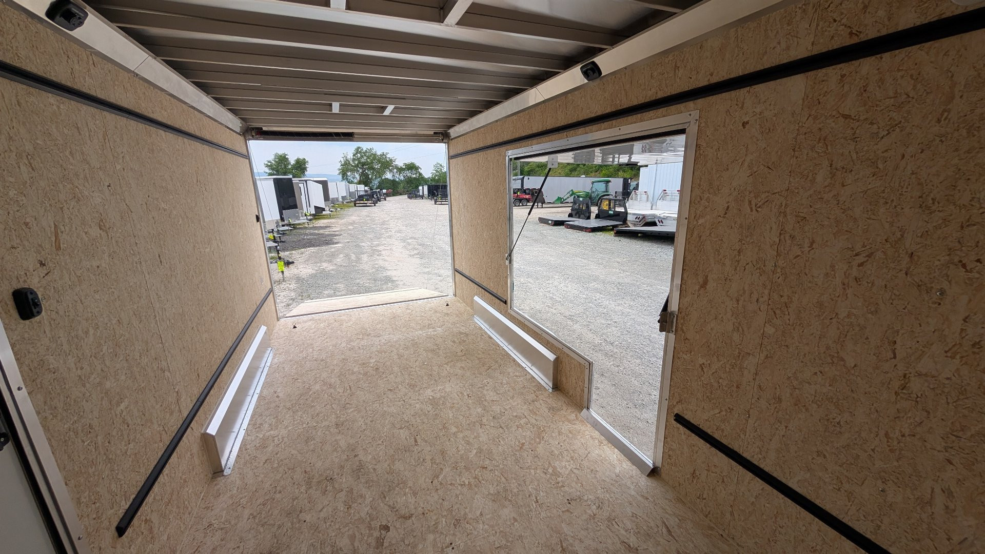 New 2025 ATC 7.5 x 16 V Nose "STo450" Aluminum Enclosed Cargo Trailer UED Door